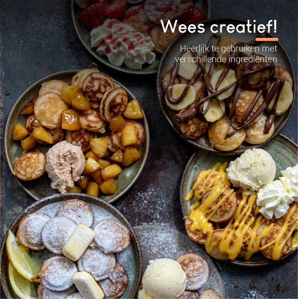 Ocina Poffertjespan Accessoires Set - Doseerfles - Poffertjes Spuitfles - 6x Poffertjes Vork - Kwast - Siliconen Kwast - Bakkwast - Gratis Poffertjes E-Book - Afbeelding 7