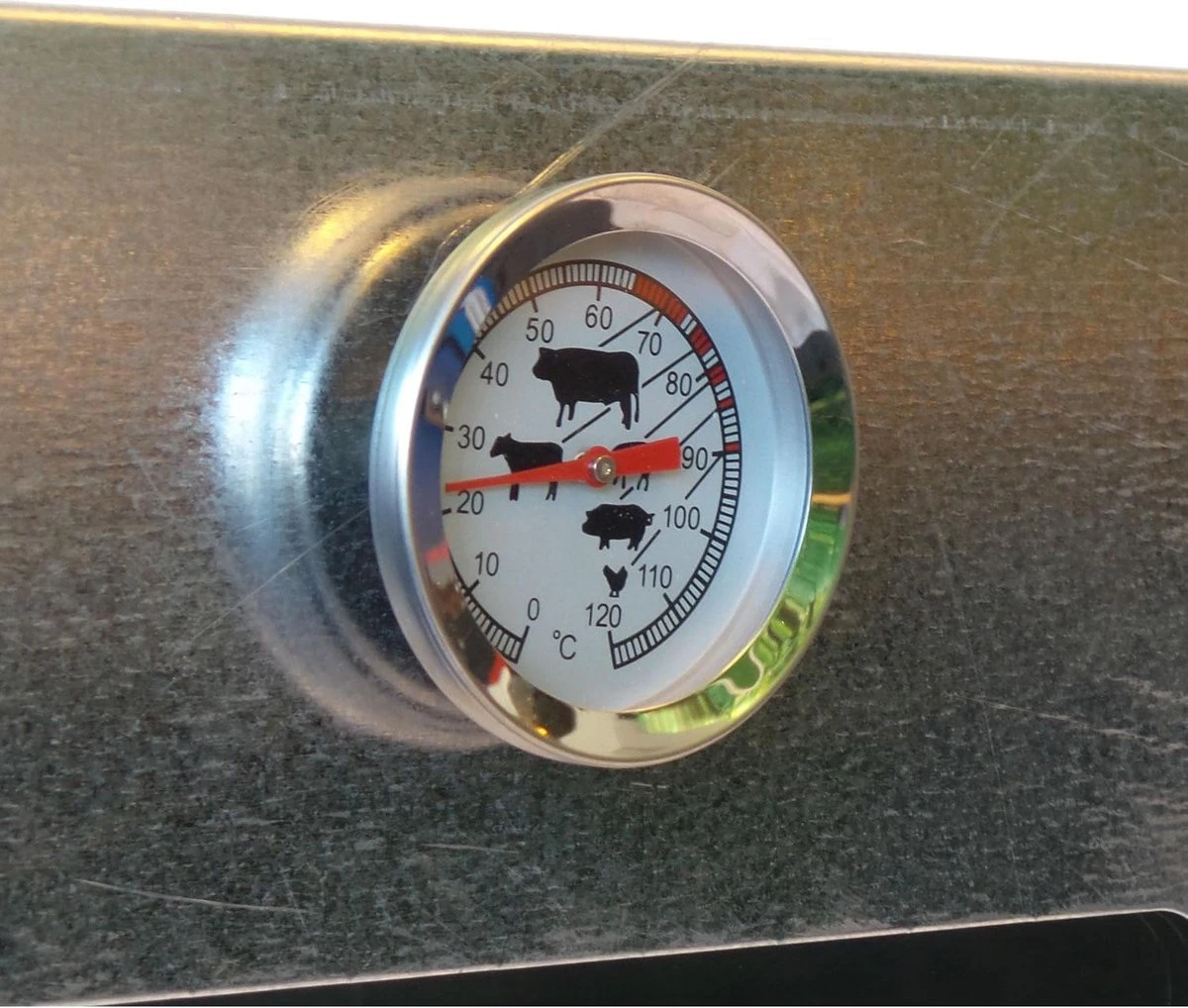 2-L Home & Garden XL Rookoven - RVS - 80x40x28 Cm - 3 Etages - Afbeelding 4