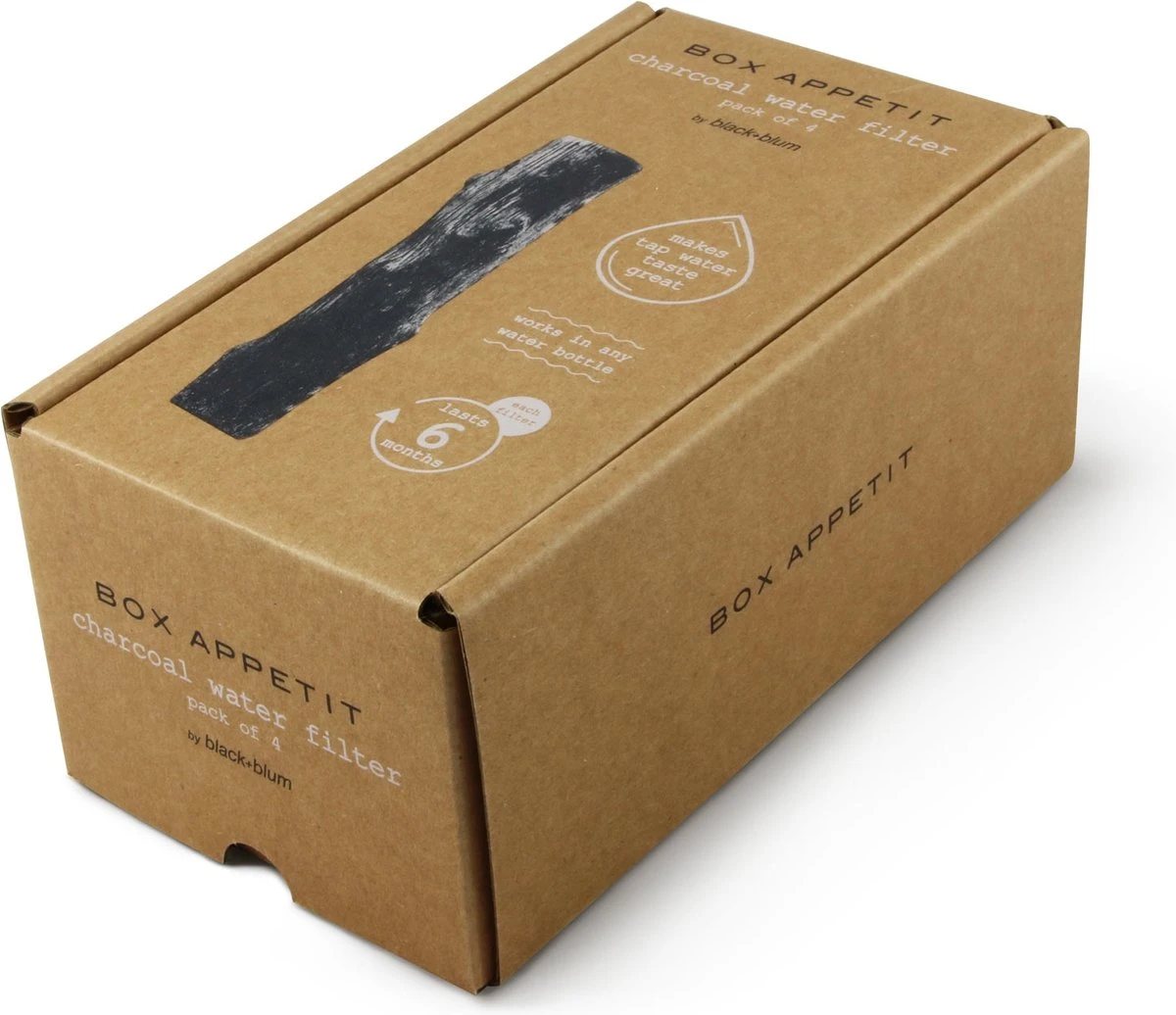 Black + Blum Binchotan Active Charcoal For Eau Good Water Bottles 4-pack - Afbeelding 8