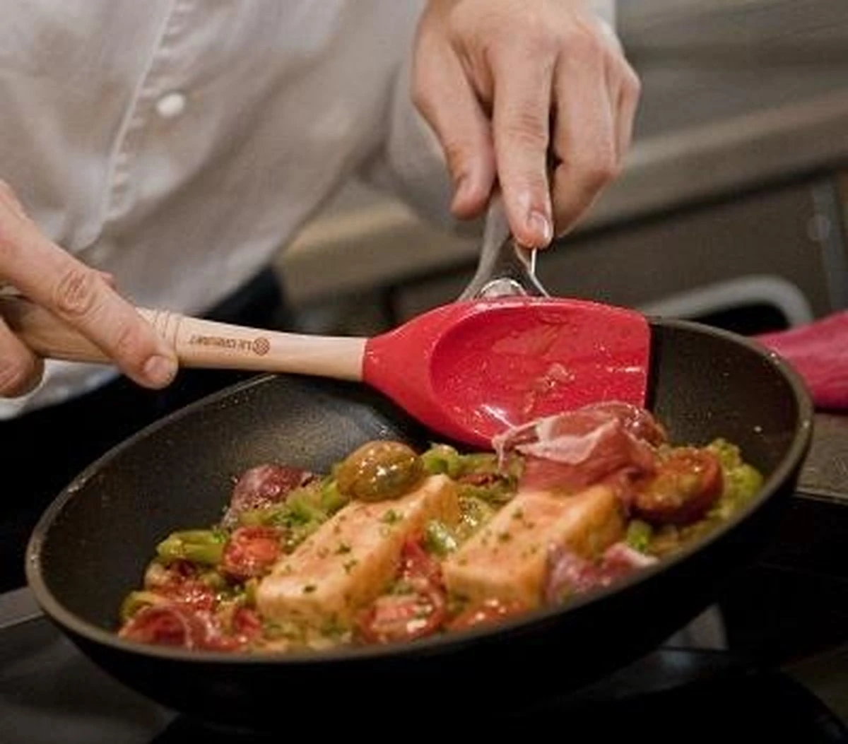 Le Creuset Koekenpan Les Forgées TNS - ø 24 Cm - Standaard Anti-aanbaklaag - Afbeelding 8