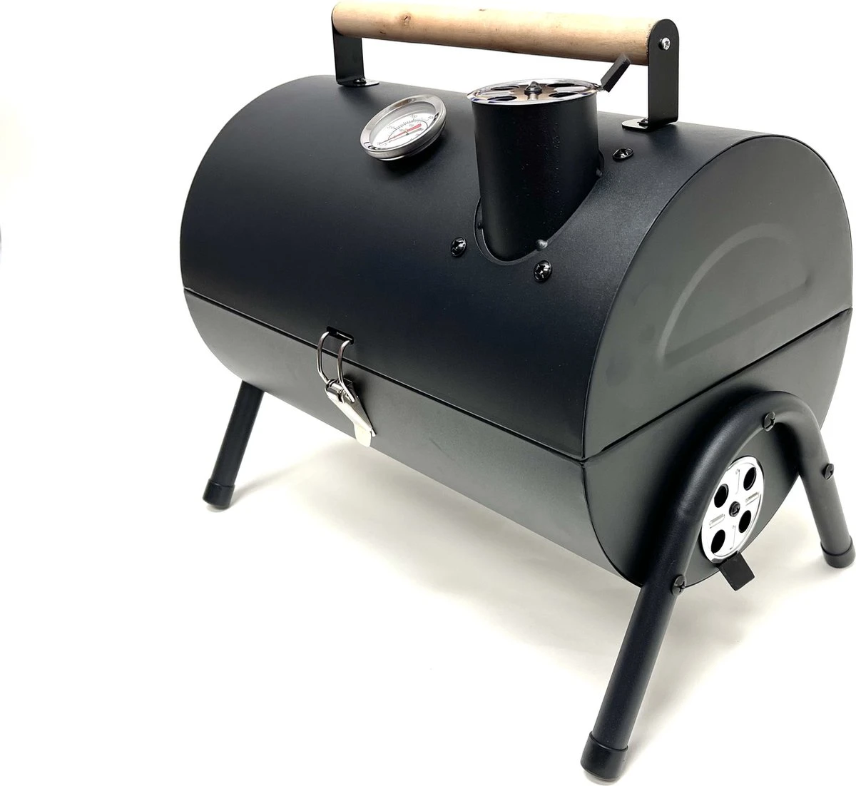 Compacte Draagbare Kolen BBQ Van Wolff BBQ - Handig Voor Op De Camping Op Het Strand Of In Een Park - Smoker Barbecue - Draagbare Lichtgewicht Bbq - Met Thermometer En Lucht Doorvoer. Laat Je Vlees Langzaam Garen. - Afbeelding 3