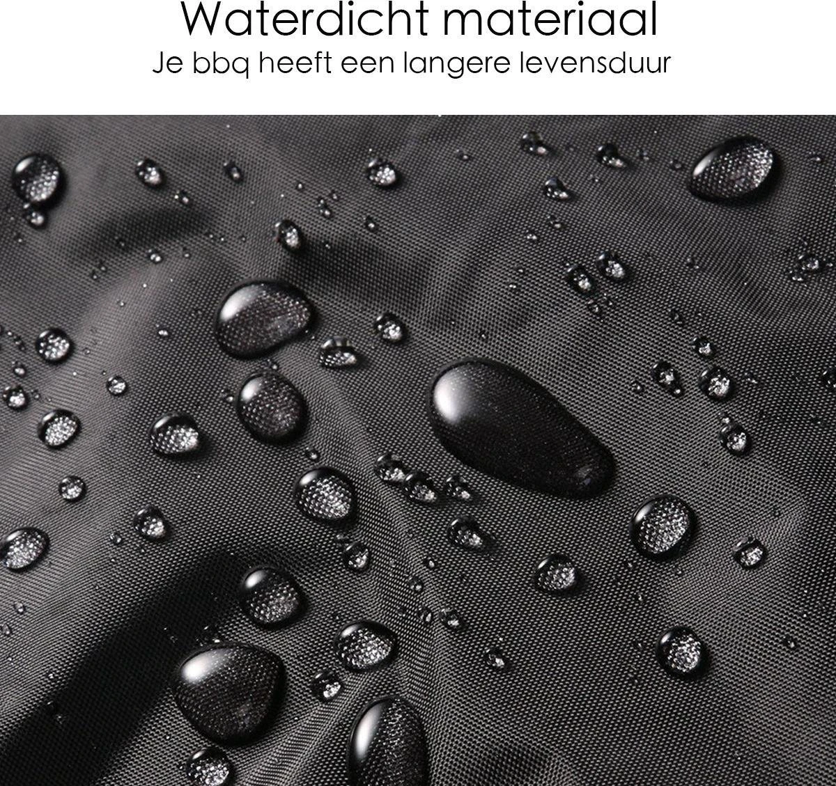 BBQ Beschermhoes - Voor Kamado - Universeel - Tot 23 Inch - Zwart - Afbeelding 3