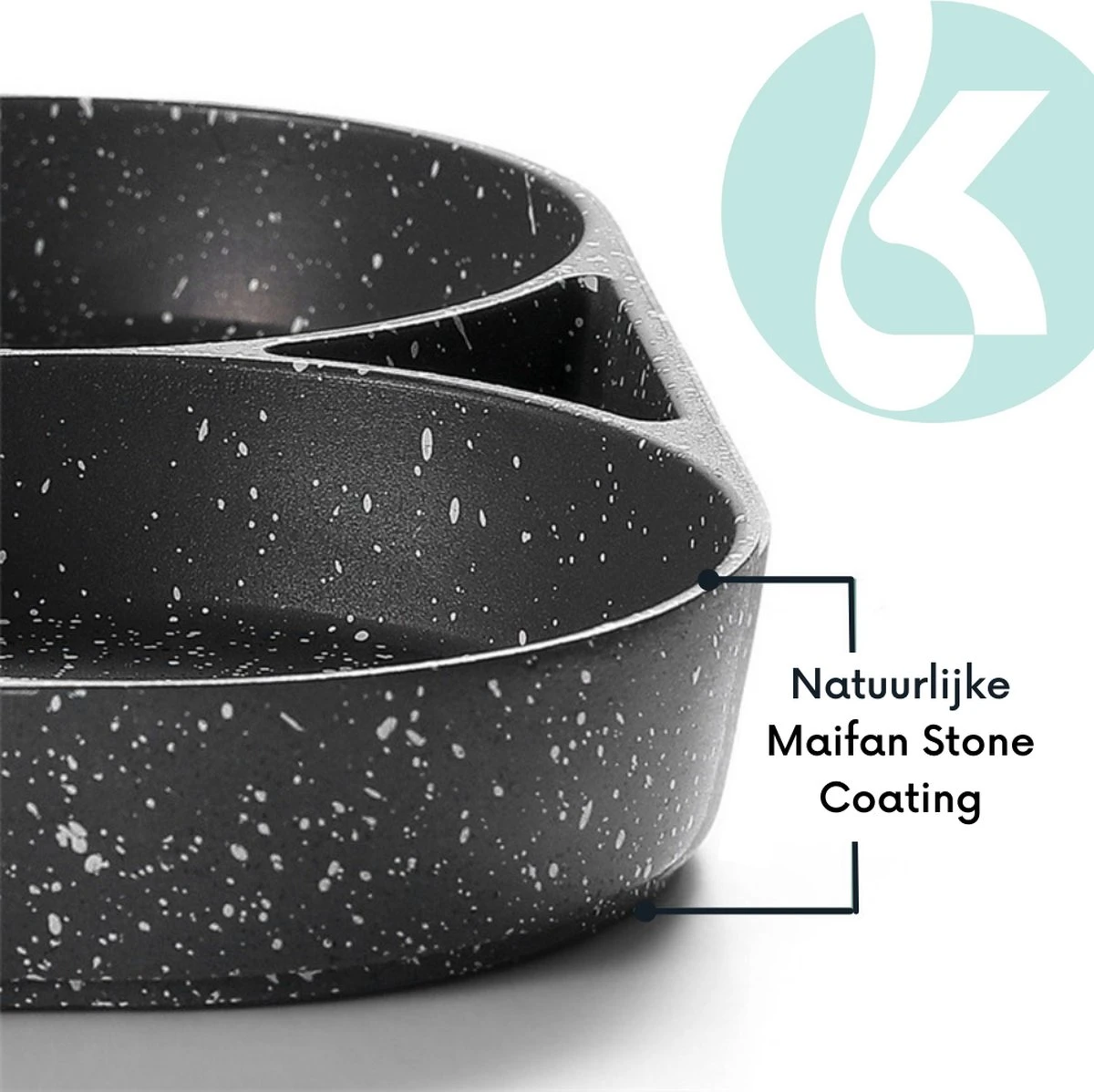 Culistar Pannenkoekenpan Inductie - Pancake Pan - Omeletpan - Omeletmaker - Eierpan - Inclusief Receptenboekje - Afbeelding 6