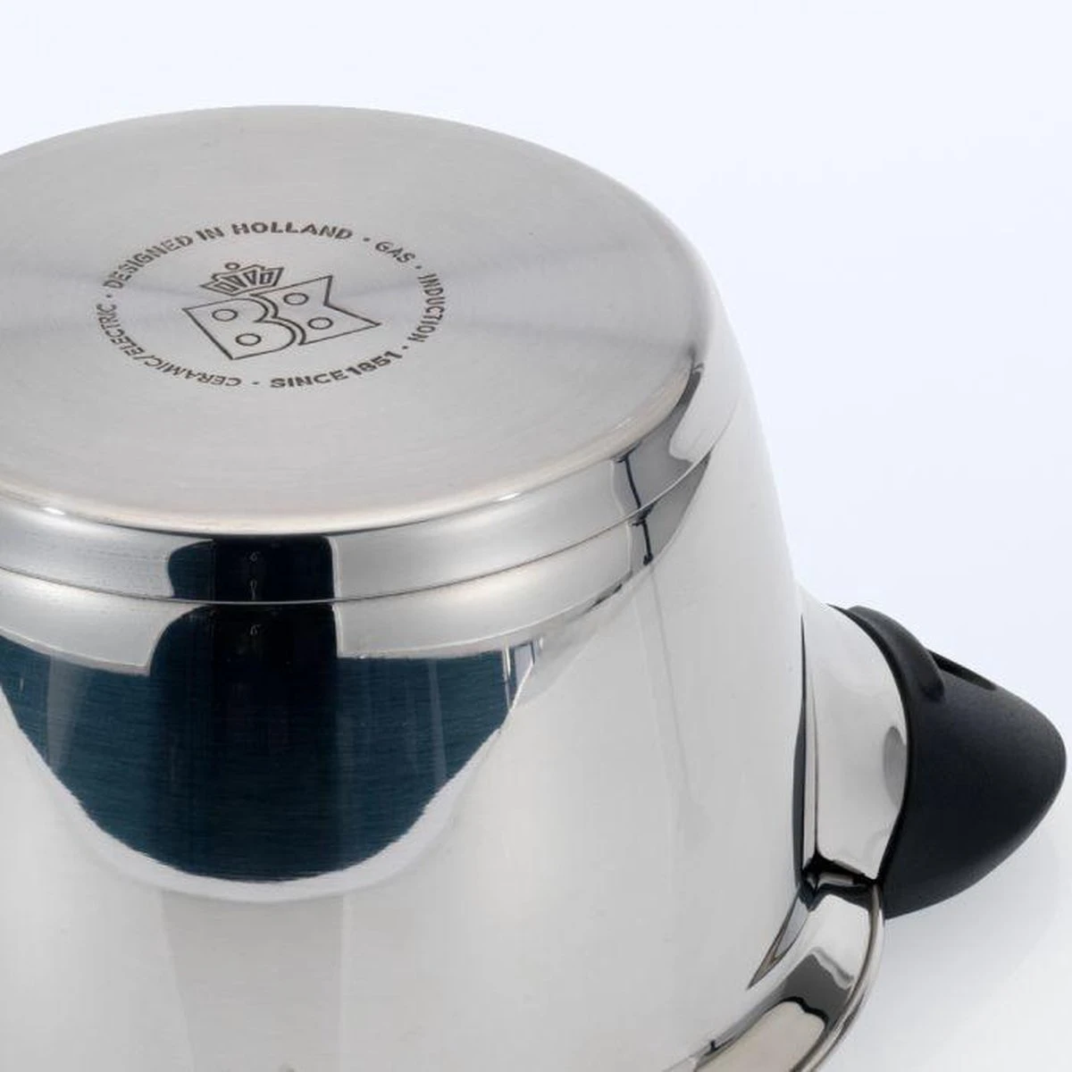 BK Q-linair Classic Pannenset - 5 Delig - RVS - Veilig Afgietsysteem - Inductie - Afbeelding 2