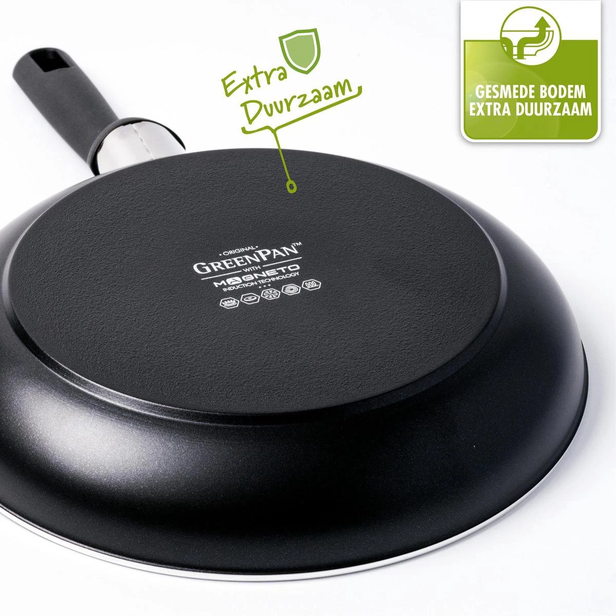 GreenPan Memphis Koekenpan 20cm - Zwart - Inductie - PFAS-vrij - Afbeelding 11