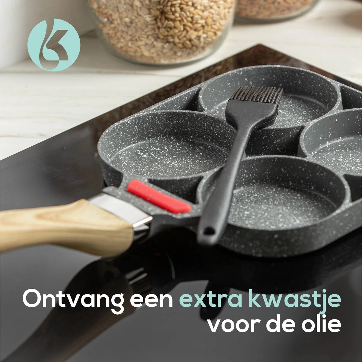 Culistar Pannenkoekenpan Inductie - Pancake Pan - Omeletpan - Omeletmaker - Eierpan - Inclusief Receptenboekje - Afbeelding 10