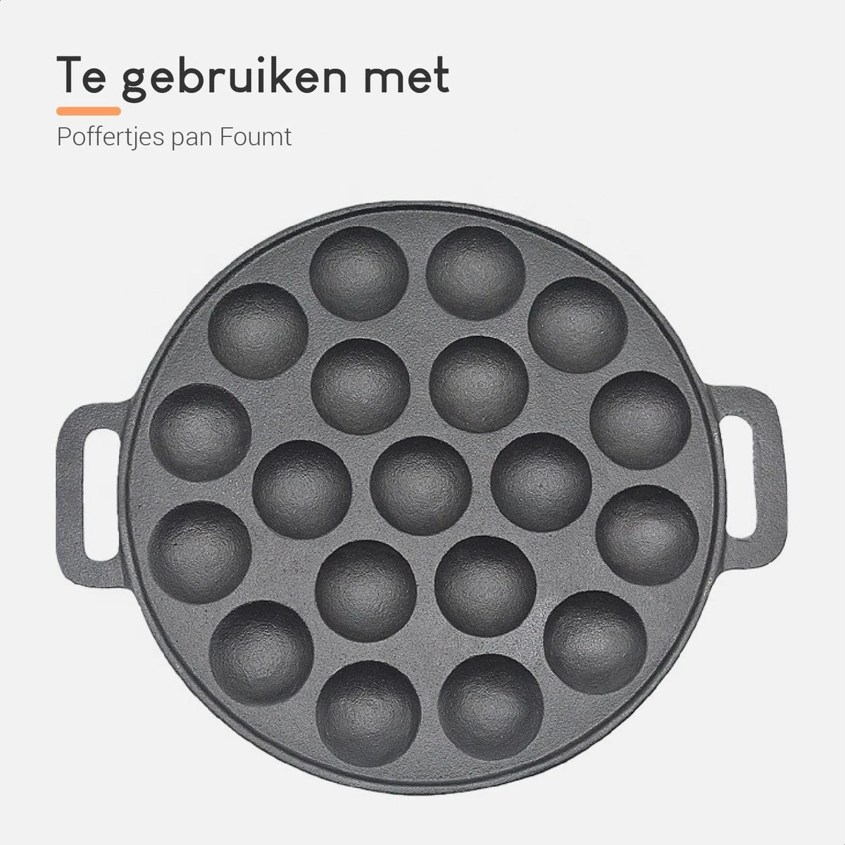 Ocina Poffertjespan Accessoires Set - Doseerfles - Poffertjes Spuitfles - 6x Poffertjes Vork - Kwast - Siliconen Kwast - Bakkwast - Gratis Poffertjes E-Book - Afbeelding 2