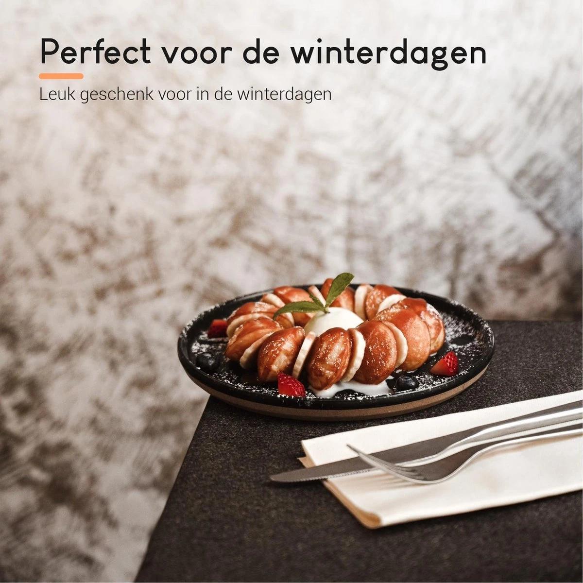 Ocina Poffertjespan Accessoires Set - Doseerfles - Poffertjes Spuitfles - 6x Poffertjes Vork - Kwast - Siliconen Kwast - Bakkwast - Gratis Poffertjes E-Book - Afbeelding 4