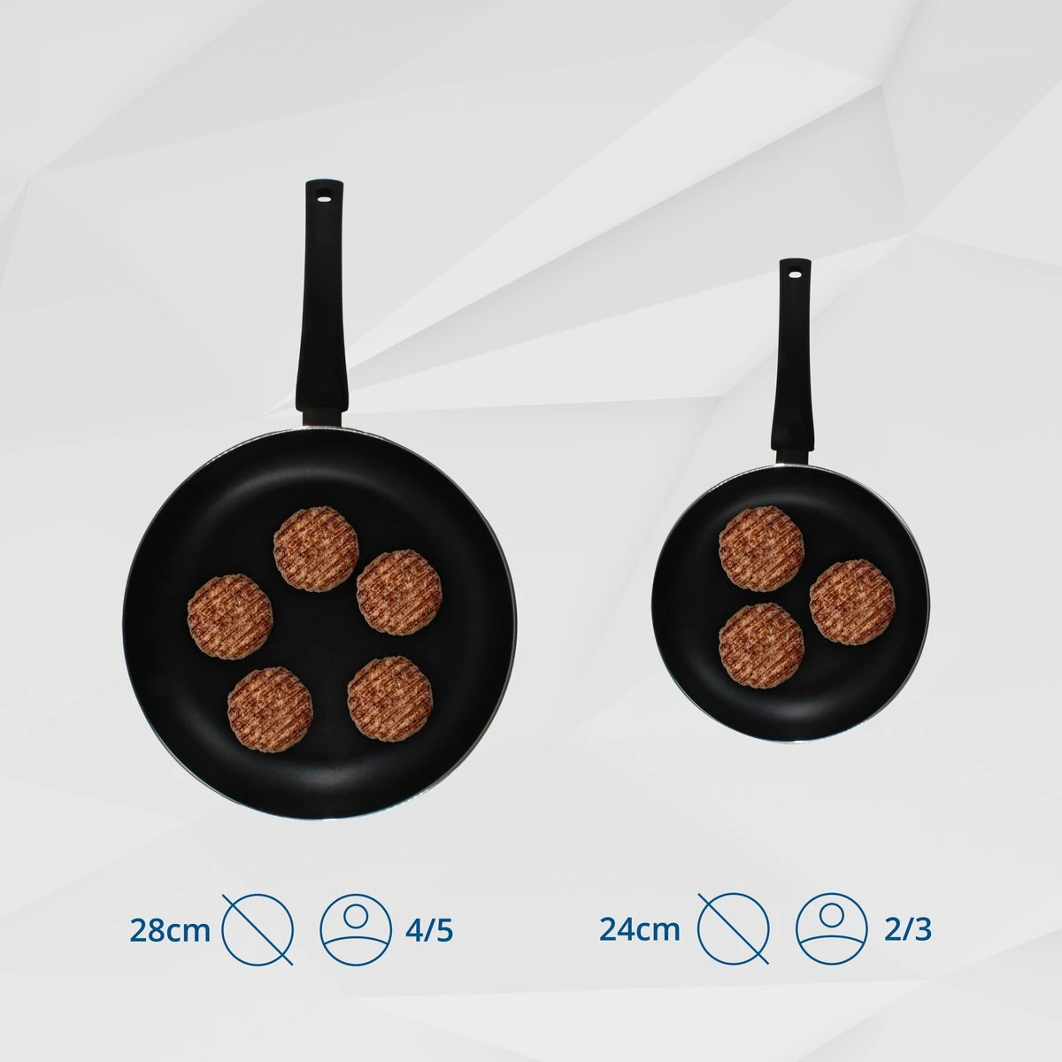 Miller Hapjespan Inductie 28cm - Alle Warmtebronnen - Anti Aanbaklaag - Afbeelding 5