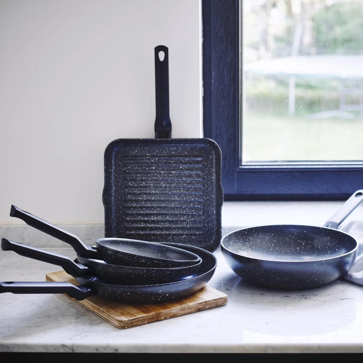 BK Universe Grillpan 26x26 Cm - Inductie - Anti-aanbak - PFAS-vrij - Afbeelding 4