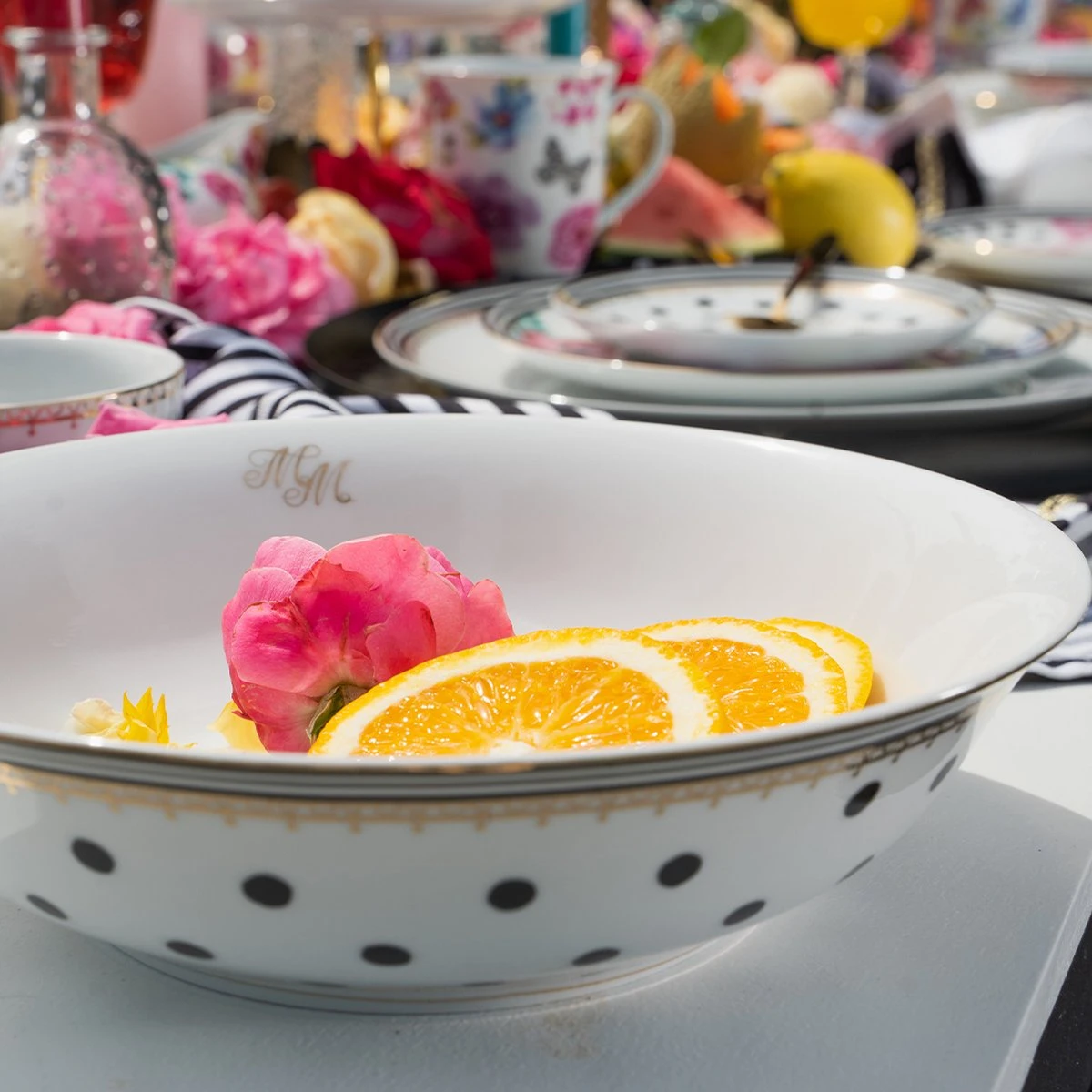 Melli Mello Nora Dots - Serviesset - Complete Serviesset 6 Personen - Bloemen - Stippen - Afbeelding 4