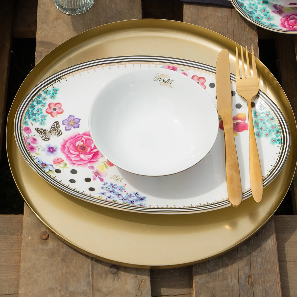 Melli Mello Nora Dots - Serviesset - Complete Serviesset 6 Personen - Bloemen - Stippen - Afbeelding 5