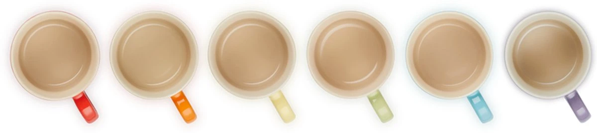 Le Creuset Set Van 6 Koffiebekers 200 Ml Regenboog Kleuren - Afbeelding 3