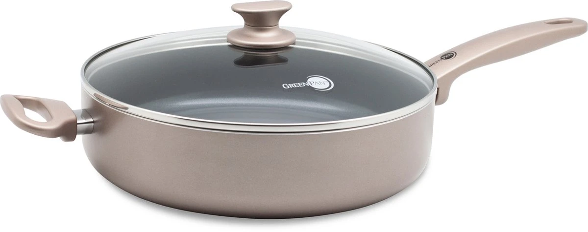 GreenPan Cambridge Hapjespan Met Deksel 28cm - Brons - Inductie - PFAS-vrij - Afbeelding 12