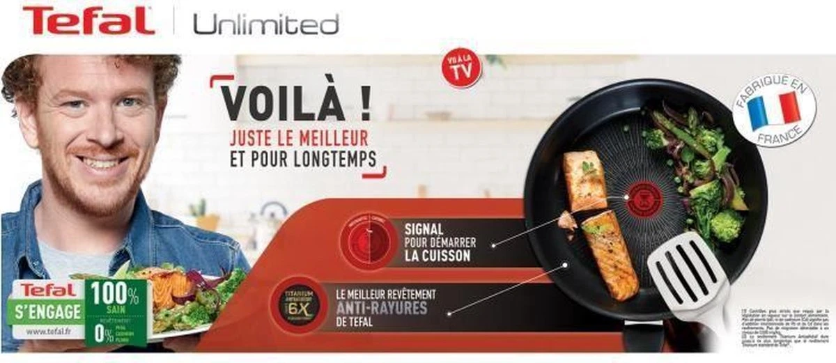 Tefal Unlimited + Induction Hoogwaardig Titanium Koekenpan - 28 Cm - Afbeelding 6