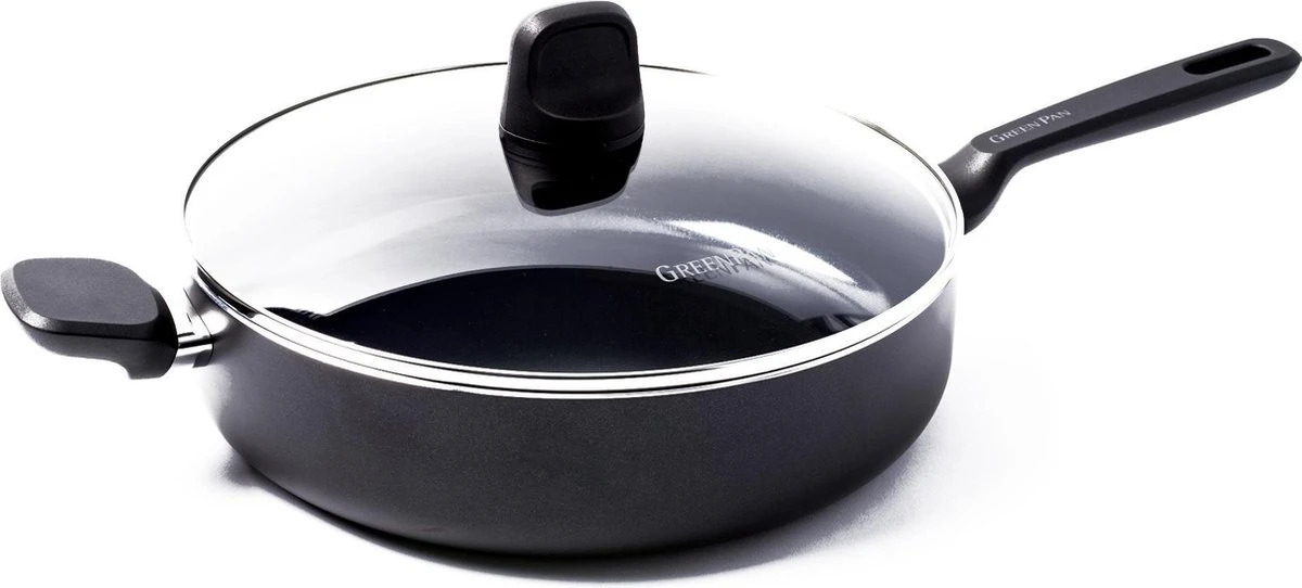 GreenPan Memphis Hapjespan 28cm - Zwart - Inductie - PFAS-vrij