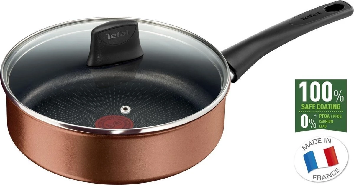 Tefal Resource Hapjespan - Ø 24 Cm + Deksel - Duurzaam - Afbeelding 4
