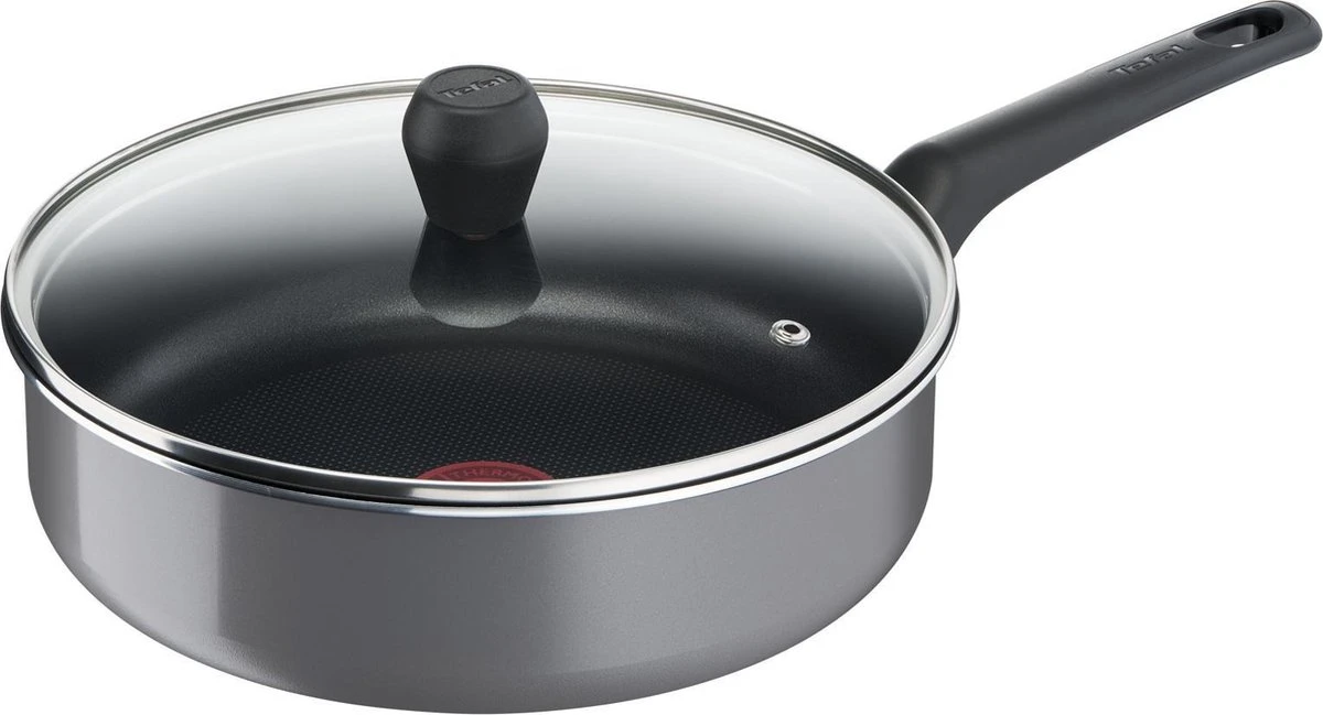 Tefal Easy Plus Hapjespan - Ø 24 Cm + Deksel - Niet Geschikt Voor Inductie - Afbeelding 5