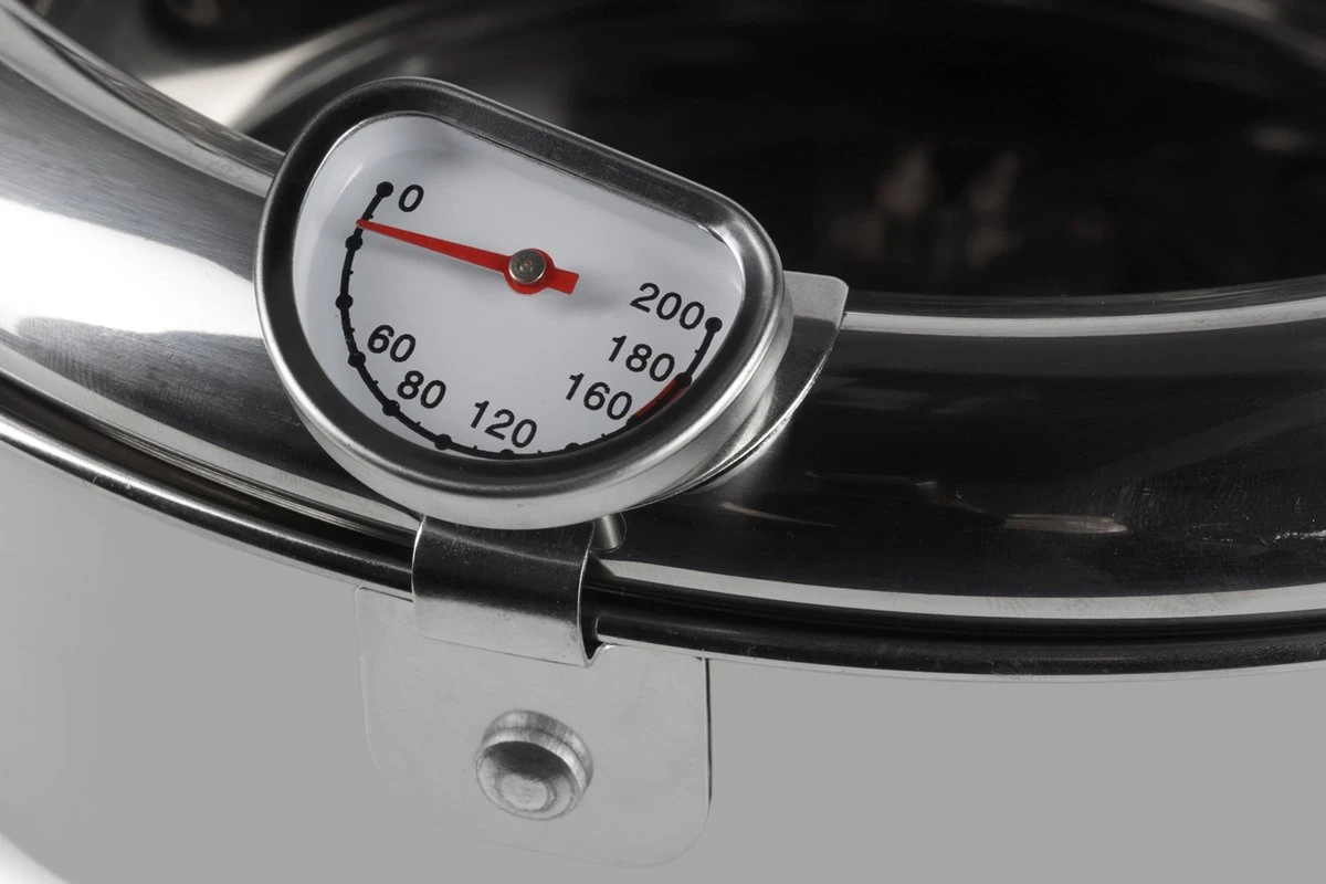 Edënbërg Classic Line - Japanse Frituurpan Met Thermometer - 3.4 Liter - Friteuse/Frituurpot RVS - Afbeelding 3