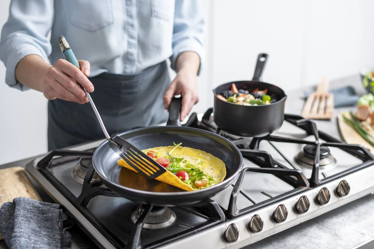 GreenPan Memphis Koekenpannenset - 3-delig - Zwart - Inductie - PFAS-vrij - Afbeelding 13