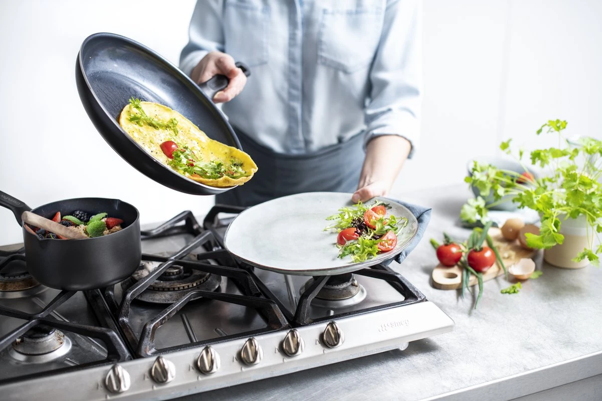 GreenPan Memphis Hapjespan 28cm - Zwart - Inductie - PFAS-vrij - Afbeelding 11