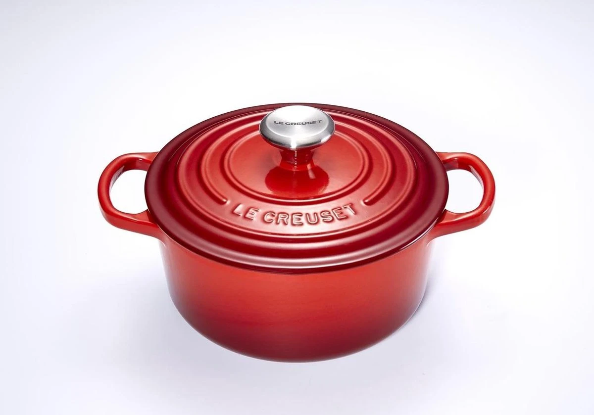 Le Creuset Signature Braadpan - 4,2 L - 24 Cm - Kersenrood - Afbeelding 9