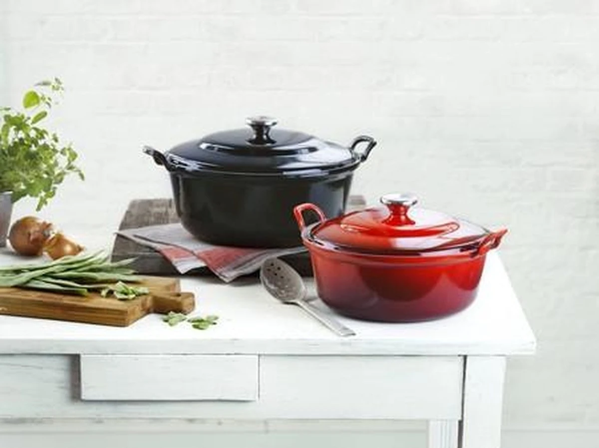 Le Creuset Braadpan Faitout Tradition Kersenrood - ø 24 Cm / 3 Liter - Afbeelding 8