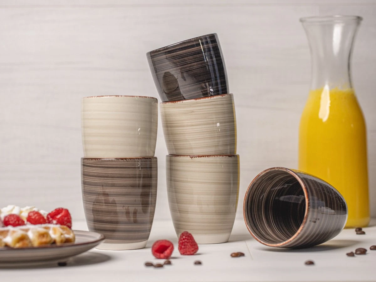 Studio Tavola Bekers Vintage Loft 350 Ml - 6 Stuks - Afbeelding 2