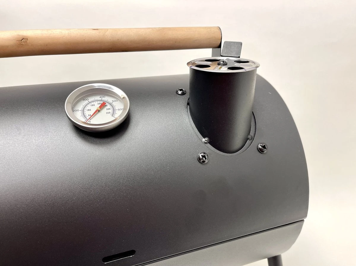 Compacte Draagbare Kolen BBQ Van Wolff BBQ - Handig Voor Op De Camping Op Het Strand Of In Een Park - Smoker Barbecue - Draagbare Lichtgewicht Bbq - Met Thermometer En Lucht Doorvoer. Laat Je Vlees Langzaam Garen. - Afbeelding 6