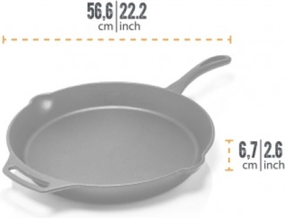 Petromax Skillet - Gietijzer - Koekenpan Met Steel En Handgreep - ø35cm Fp35t - Afbeelding 2