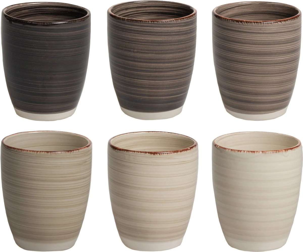 Studio Tavola Bekers Vintage Loft 350 Ml - 6 Stuks