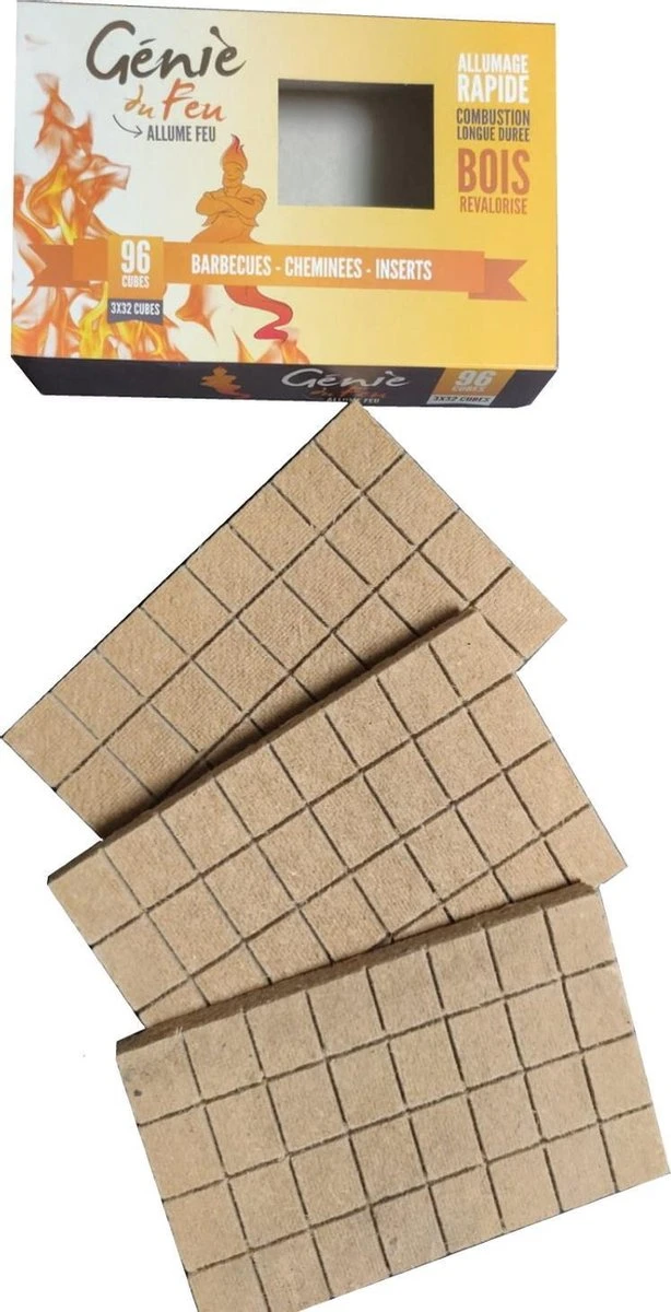 Genie Du Feu Aanmaakblokjes Bruin - 1344 Stuks - Voordeel Verpakking - Afbeelding 5