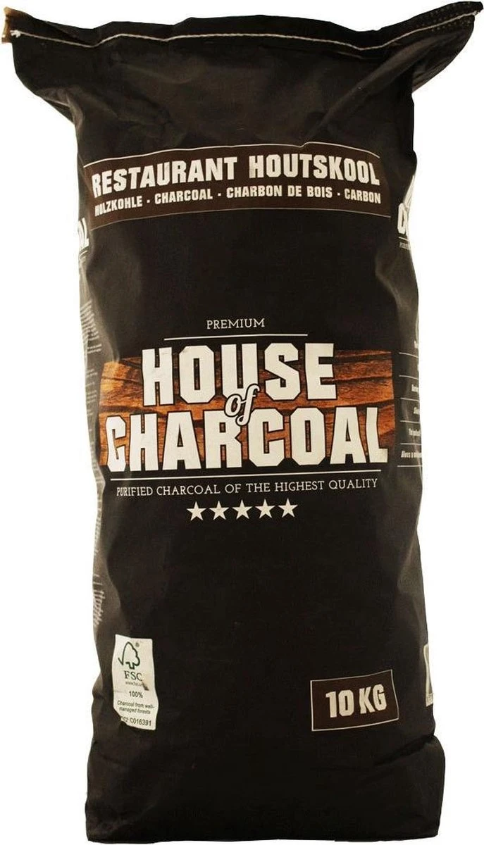 House Of Charcoal Acacia Restaurant Houtskool FSC 10kg