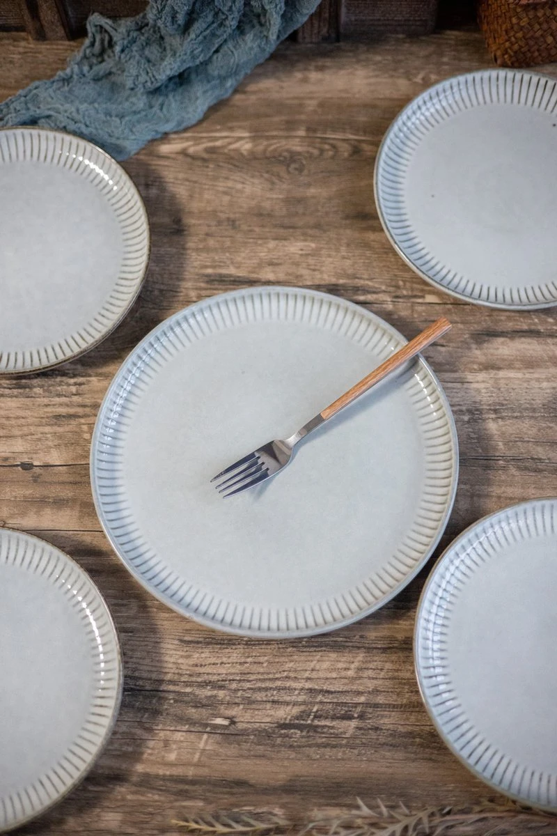 Selinex Stoneware - Serviesset - Grijs - 16 Delig 4 Persoons - CADEAUTIP - CADEAU - Afbeelding 4