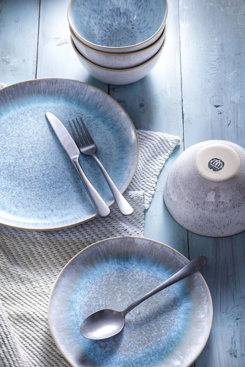 Palmer Serviesset Light Blue Sea Stoneware 6-persoons 24-delig Blauw - Afbeelding 3