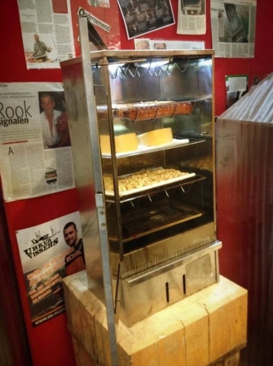 2-L Home & Garden XL Rookoven - RVS - 80x40x28 Cm - 3 Etages - Afbeelding 15