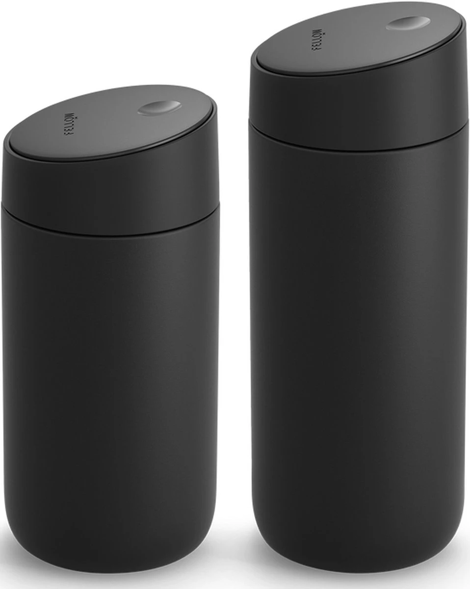 FELLOW - Carter "Move" Mug + Slide-Lock Deksel - Matte Black, 355ml - Afbeelding 2